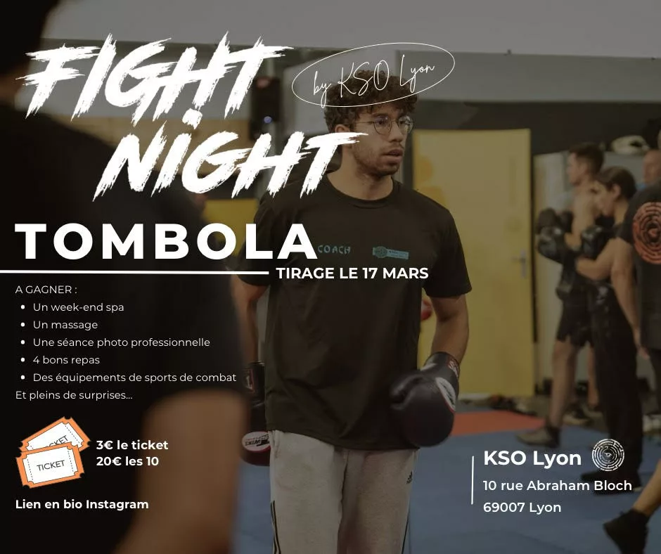 tombola2 Cours de boxe anglaise le matin